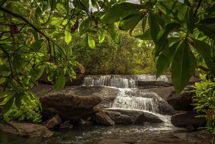 Framed Print : Africa, Zambia, Northern Zambia, Mutinondo Wilderness. One of the waterfalls of the river in the naturalistic area Framed Print : Africa, Zambia, Northern Zambia, Mutinondo Wilderness. One of the waterfalls of the river in the naturalistic area