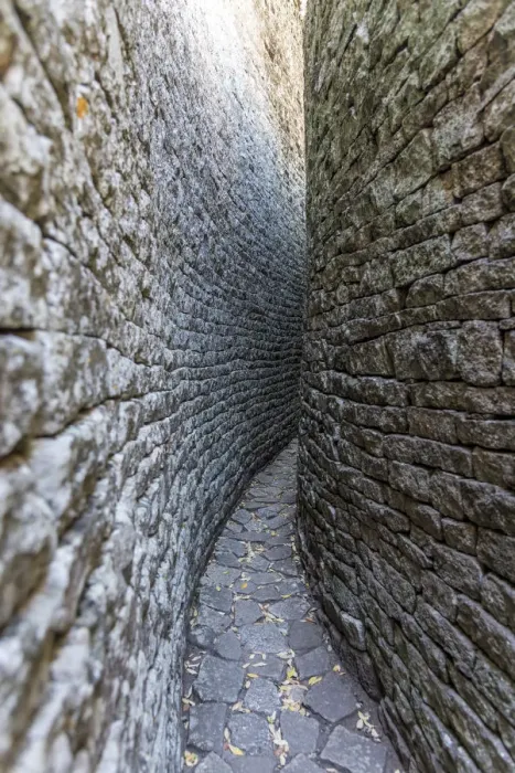 Framed Print : Africa, Zimbabwe, Maswingo. Great Zimbabwe, passageway in the great enclosure Framed Print : Africa, Zimbabwe, Maswingo. Great Zimbabwe, passageway in the great enclosure