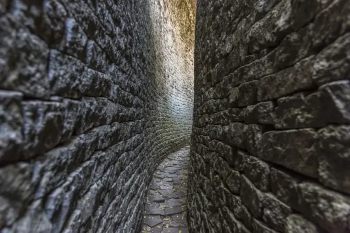 Framed Print : Africa, Zimbabwe, Maswingo. Great Zimbabwe, passageway in the great enclosure Framed Print : Africa, Zimbabwe, Maswingo. Great Zimbabwe, passageway in the great enclosure