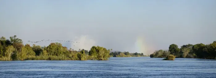 Framed Print : Africa, Zimbabwe, Zambezi River Cruise just upriver from Victoria Falls Framed Print : Africa, Zimbabwe, Zambezi River Cruise just upriver from Victoria Falls