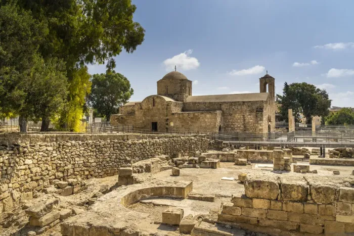 Framed Print : Agia Kyriaki church or the ancient Chrysopolitissa Basilica, 13th Century, Paphos, Cyprus Framed Print : Agia Kyriaki church or the ancient Chrysopolitissa Basilica, 13th Century, Paphos, Cyprus