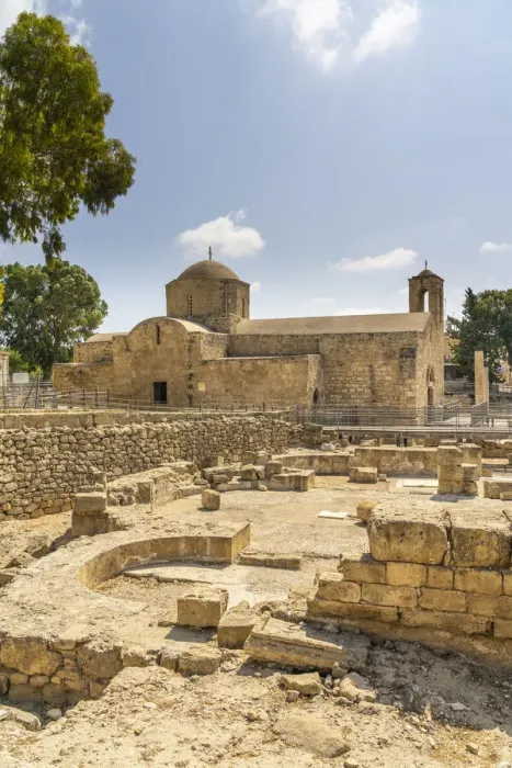 Framed Print : Agia Kyriaki church or the ancient Chrysopolitissa Basilica, 13th Century, Paphos, Cyprus Framed Print : Agia Kyriaki church or the ancient Chrysopolitissa Basilica, 13th Century, Paphos, Cyprus