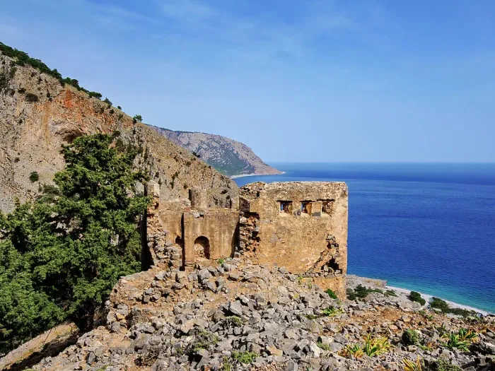 Framed Print : Agia Roumeli Castle, Chania Region, Crete, Greece Framed Print : Agia Roumeli Castle, Chania Region, Crete, Greece