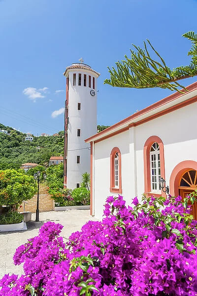 Agios Ioannes Prodromos Church, Kioni, Ithaca Island, Ionian Islands, Greek Islands, Greece
