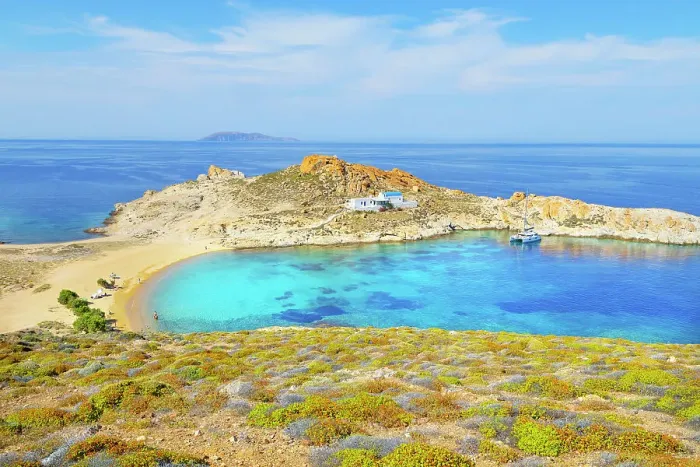 Framed Print : Agios Sostis beach, Serifos Island, Cyclades Islands, Greece