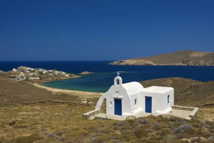Framed Print : Agios Sostis, Mykonos, Cyclades, Greece Framed Print : Agios Sostis, Mykonos, Cyclades, Greece