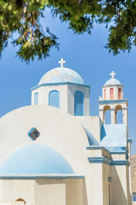 Framed Print : Agios Soulas Church, Halki, Chalki, Dodecanese Islands, Greece