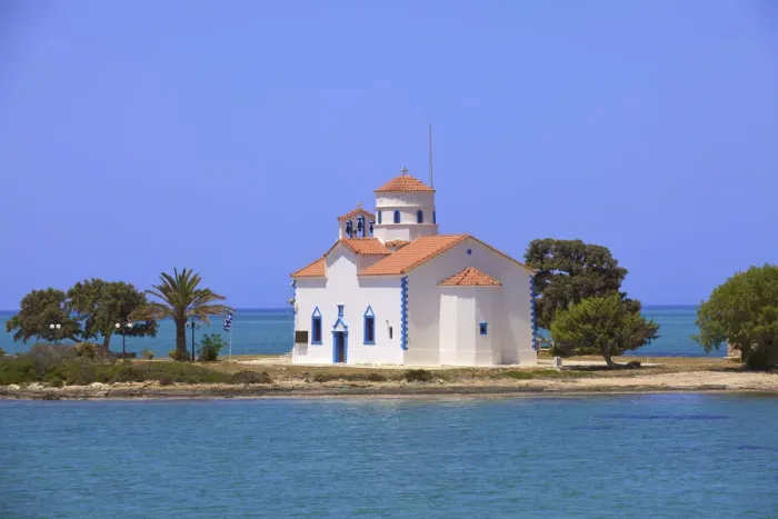 Framed Print : Agios Spyridon Church, Elafonisos Island, Laconia, The Peloponnese, Greece, Southern Framed Print : Agios Spyridon Church, Elafonisos Island, Laconia, The Peloponnese, Greece, Southern