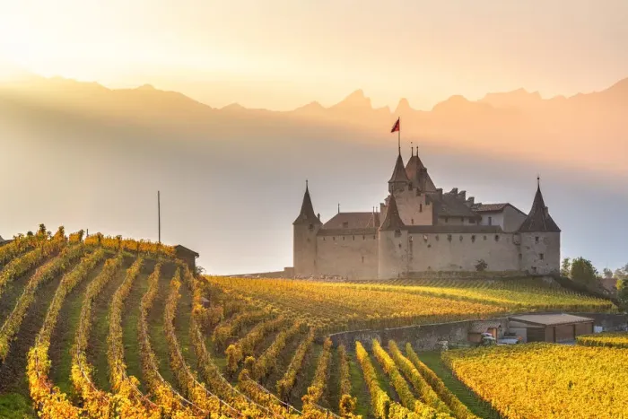 Framed Print : Aigle Castle, Aigle, Canton of Vaud, Switzerland, Europe Framed Print : Aigle Castle, Aigle, Canton of Vaud, Switzerland, Europe