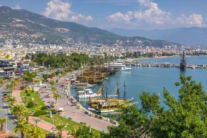 Framed Print : Alanya Harbour and Foreshore, Alanya, Turkey Framed Print : Alanya Harbour and Foreshore, Alanya, Turkey