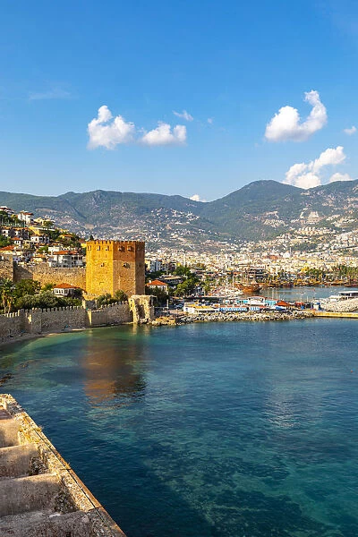 Alanya Harbour and The Red Tower, Alanya, Turkey