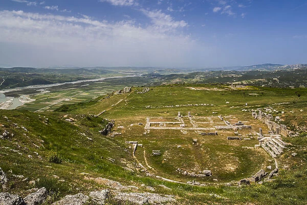 Albania, Ballsh, ruins of the Illyrian city of Byllis, 4th century BC