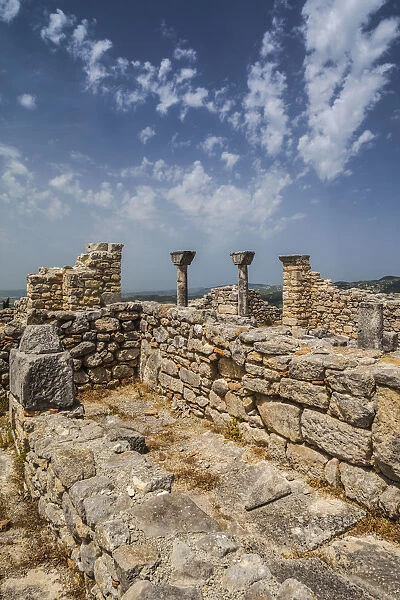 Albania, Ballsh, ruins of the Illyrian city of Byllis, 4th century BC, The Cathedral