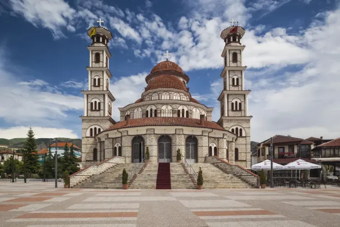 Framed Print : Albania, Korca, the Orthodox Cathedral Framed Print : Albania, Korca, the Orthodox Cathedral