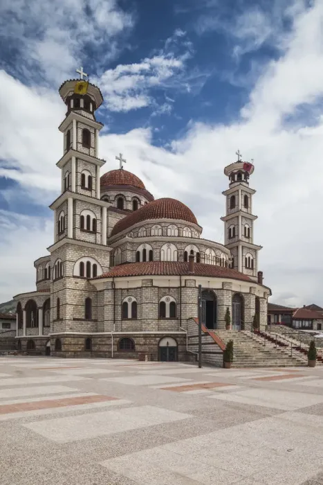 Framed Print : Albania, Korca, the Orthodox Cathedral Framed Print : Albania, Korca, the Orthodox Cathedral