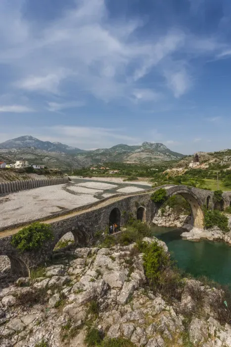 Framed Print : Albania, Shkodra-area, the Mesi Bridge, Ottoman-era bridge Framed Print : Albania, Shkodra-area, the Mesi Bridge, Ottoman-era bridge