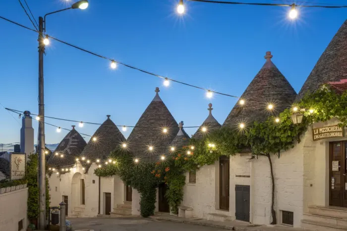Framed Print : Alberobello, province of Bari, Apulia, Italy The typical Trulli huts at dawn Framed Print : Alberobello, province of Bari, Apulia, Italy The typical Trulli huts at dawn
