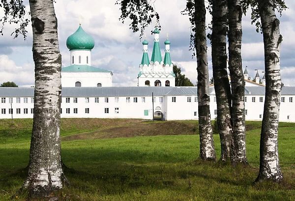 Aleksandro-Svirsky monastery founded in 1487 and situated deep in the woods of the