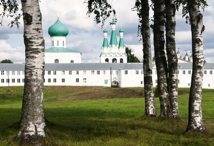 Framed Print : Aleksandro-Svirsky monastery founded in 1487 and situated deep in the woods of Framed Print : Aleksandro-Svirsky monastery founded in 1487 and situated deep in the woods of