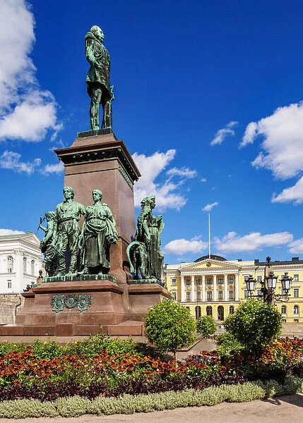 Alexander II Statue, Senate Square, Helsinki, Uusimaa County, Finland