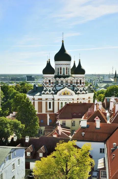 Framed Print : Alexander Nevsky Cathedral, dating back to the 19th century, in Toompea Hill