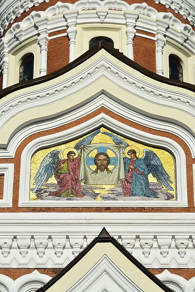 Detail of Alexander Nevsky Cathedral, dating back to the 19th century, in Toompea Hill