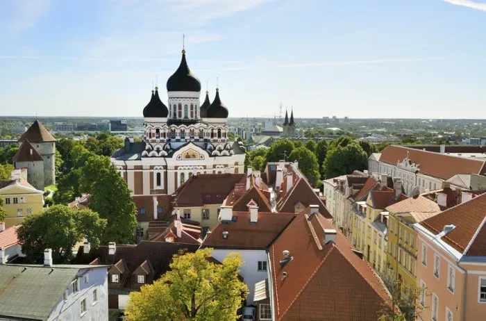 Framed Print : Alexander Nevsky Cathedral, dating back to the 19th century, in Toompea Hill