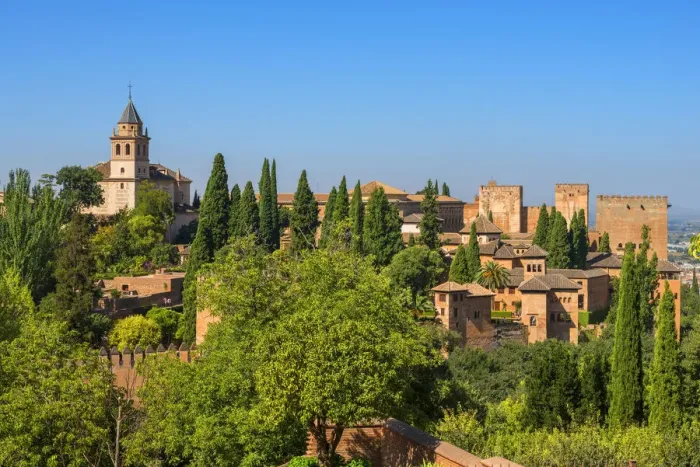 Framed Print : Alhambra from the Generalife gardens, UNESCO World Heritage Site, Granada, Andalusia Framed Print : Alhambra from the Generalife gardens, UNESCO World Heritage Site, Granada, Andalusia