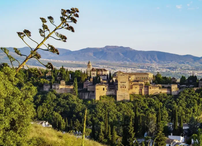 Framed Print : The Alhambra, a palace and fortress complex, sunset, Granada, Andalusia, Spain Framed Print : The Alhambra, a palace and fortress complex, sunset, Granada, Andalusia, Spain