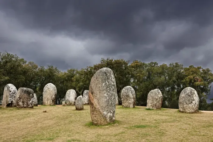 Framed Print : Almendres cromlech, a 8000 years old prehistoric monument. Evora, Portugal Framed Print : Almendres cromlech, a 8000 years old prehistoric monument. Evora, Portugal