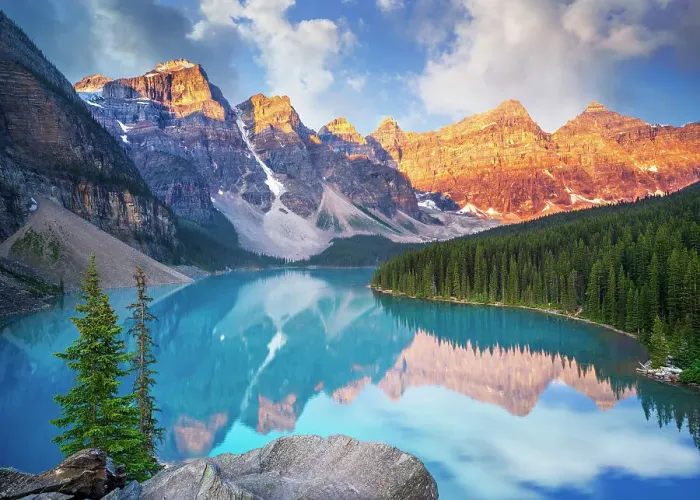 Framed Print : Alpenglow, Moraine Lake during summer in Banff National Park, Canadian Rockies, Alberta, Canada. Banff National Park, Alberta, Canada Framed Print : Alpenglow, Moraine Lake during summer in Banff National Park, Canadian Rockies, Alberta, Canada. Banff National Park, Alberta, Canada