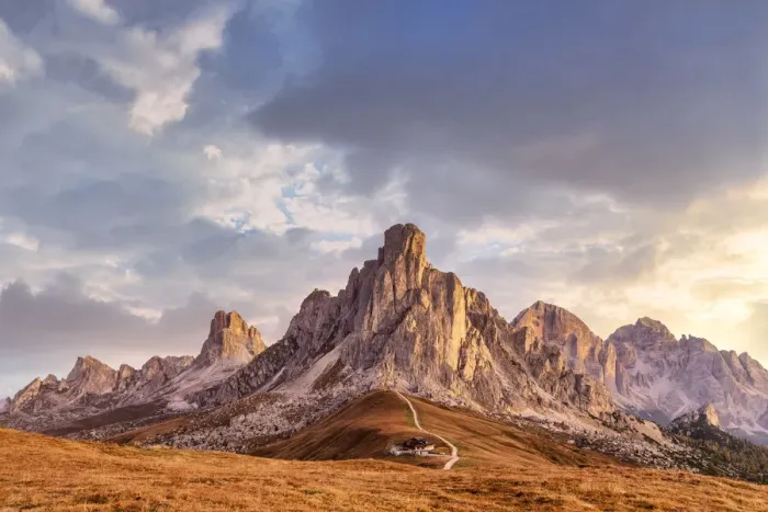 Framed Print : alpine landscape at Giau pass, Dolomites, Colle Santa Lucia, Belluno, Veneto, Italy Framed Print : alpine landscape at Giau pass, Dolomites, Colle Santa Lucia, Belluno, Veneto, Italy