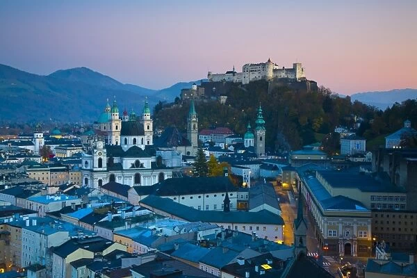 Alt Stadt and Hohensalzburg Fortress, Salzburg, Austria