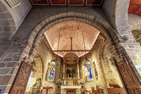 The Altar at Eglise Saint Pierre, Mont Saint Michel, Normandy, France