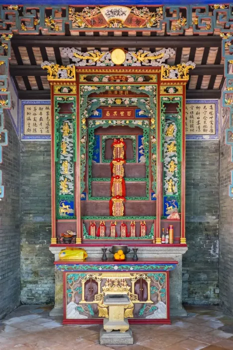Framed Print : Altar at Kun Ting Study Hall, Ping Shan Heritage Trail, Yuen Long District, New Framed Print : Altar at Kun Ting Study Hall, Ping Shan Heritage Trail, Yuen Long District, New