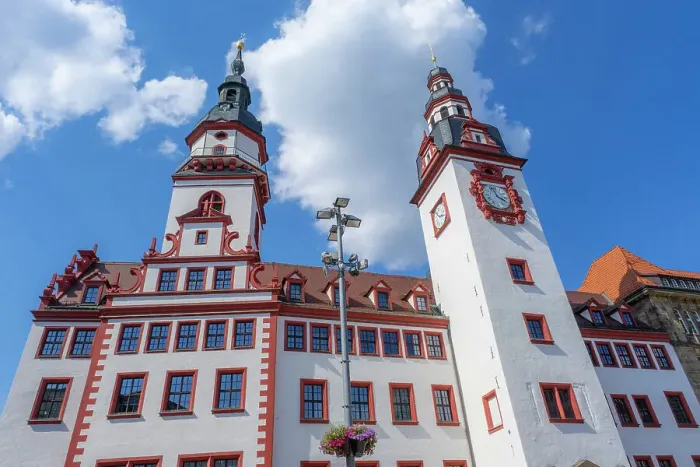 Framed Print : Altes Rathaus, Marktplatz, Chemnitz, Saxony, Germany