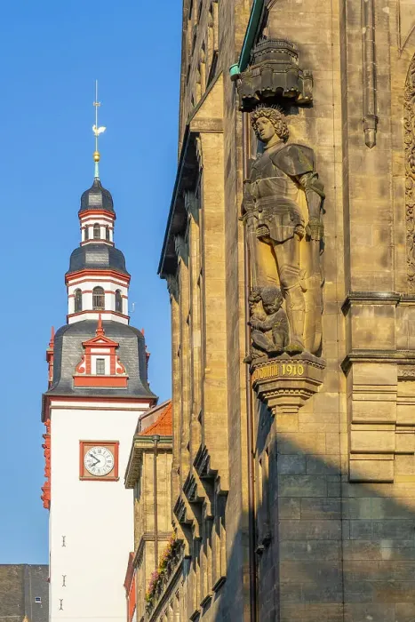 Framed Print : Altes Rathaus, Marktplatz, Chemnitz, Saxony, Germany