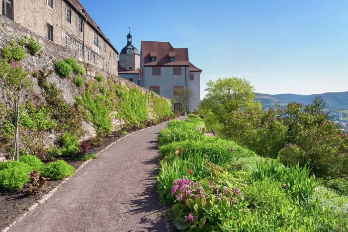 Framed Print : Altes Schloss - Dornburger Schloesser - Old castle and garden, Dornburg Castles, Saale valley, Dornburg-Camburg, Thuringia, Germany Framed Print : Altes Schloss - Dornburger Schloesser - Old castle and garden, Dornburg Castles, Saale valley, Dornburg-Camburg, Thuringia, Germany