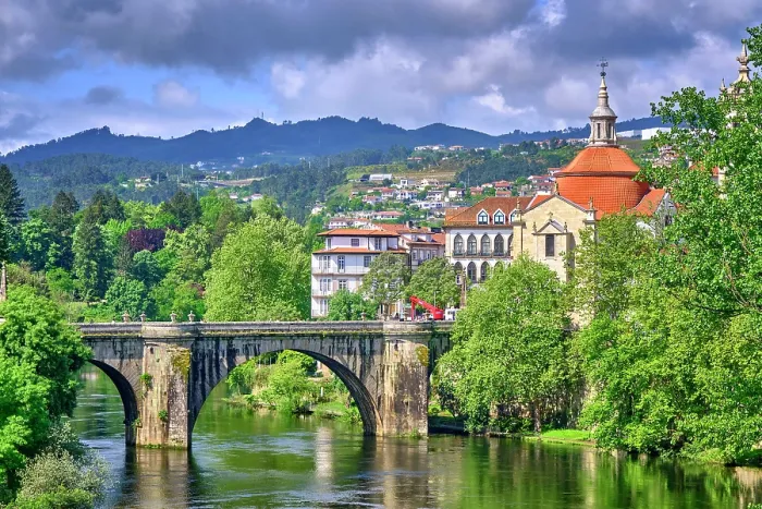 Framed Print : Amarante and the Tamega river. Minho, Portugal