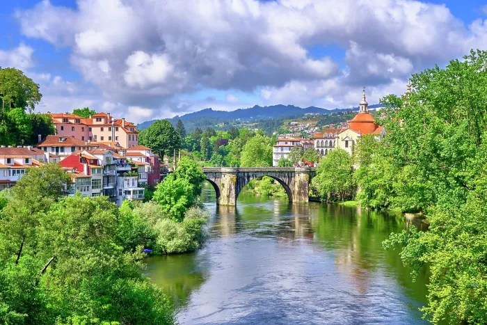 Framed Print : Amarante and the Tamega river. Minho, Portugal Framed Print : Amarante and the Tamega river. Minho, Portugal