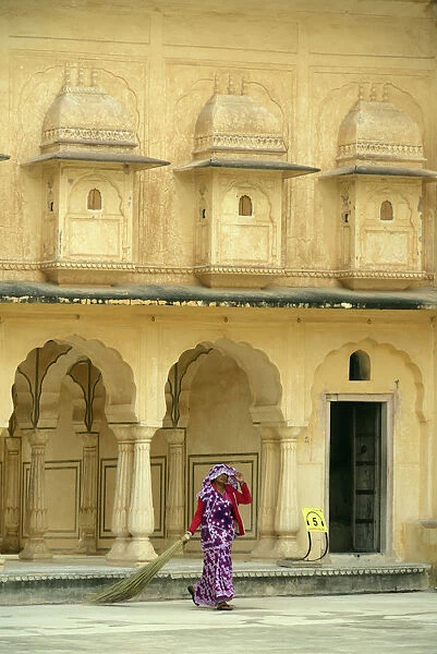 Amber Fort in the city of Jaipur, Rajasthan, India
