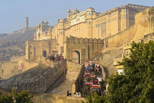 Amber Fort in city of Jaipur, Rajasthan, India