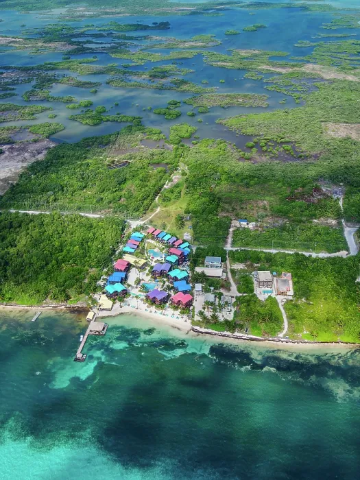 Framed Print : Ambergris Caye, aerial view, Belize District, Belize Framed Print : Ambergris Caye, aerial view, Belize District, Belize