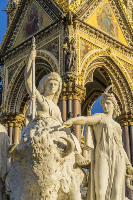 Framed Print : The America Group statue by the Albert memorial, Hyde Park, London, England, UK Framed Print : The America Group statue by the Albert memorial, Hyde Park, London, England, UK