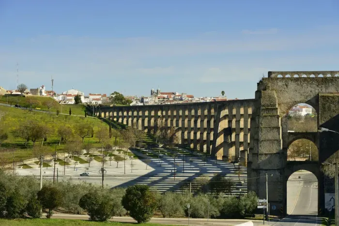 Framed Print : Amoreira aqueduct dating back to the 16th century, a Unesco World Heritage Site. Elvas Framed Print : Amoreira aqueduct dating back to the 16th century, a Unesco World Heritage Site. Elvas
