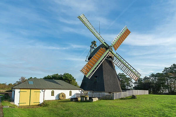 Amrum museum and mill, Nebel, Amrum island, Nordfriesland, Schleswig-Holstein, Germany