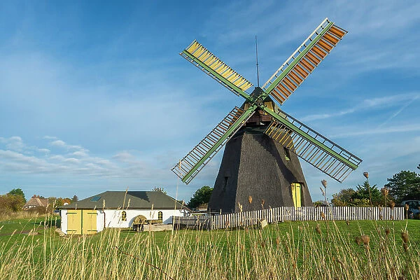 Amrum museum and mill, Nebel, Amrum island, Nordfriesland, Schleswig-Holstein, Germany