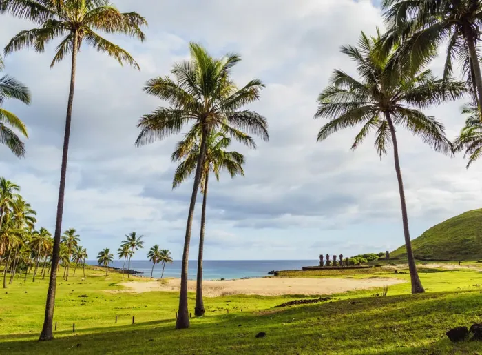 Framed Print : Anakena Beach, Easter Island, Chile Framed Print : Anakena Beach, Easter Island, Chile