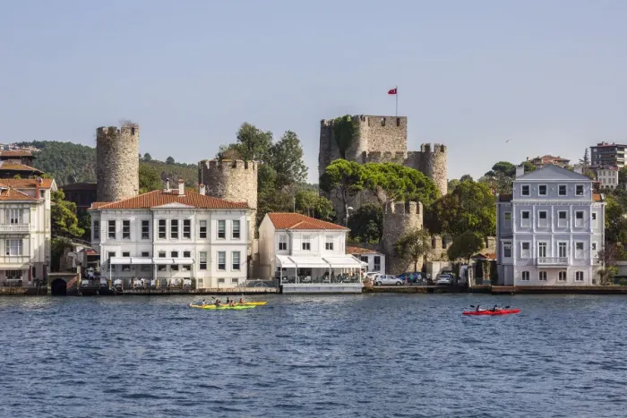 Framed Print : Anatolian Fortress, Asian side of the Bosphorus, Istanbul, Turkey