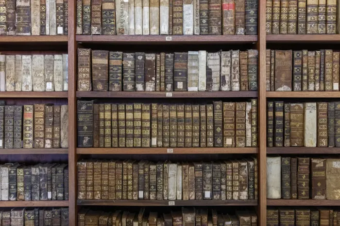 Framed Print : Ancient books in Biblioteca Joanina (Joanine Library), University of Coimbra, Coimbra
